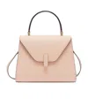Valextra Iside Top Handle Mini Shoulder Bag In Nude