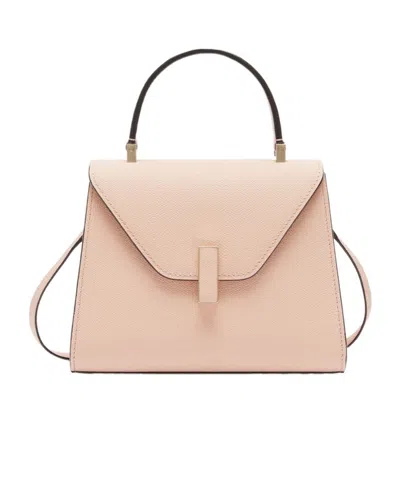 Valextra Iside Top Handle Mini Shoulder Bag In Nude