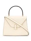 Valextra Iside Media Envelope Flap Top-handle Bag In White