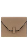 Valextra Flap Envelope Textured Finish Wallets Card Holders In Neutral