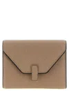 Valextra Flap Envelope Textured Finish Wallets Card Holders In Neutral