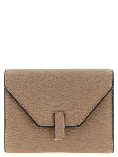 Valextra Iside Trifold Wallets And Card Holders Beige