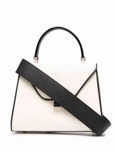 Valextra Iside Two-tone Mini Bag In White