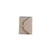 Valextra Leather Textured Wallet Gold Hardware In Neutral