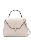 Shop Valextra Isis Media Bags In Beige