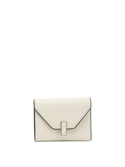 Valextra "isis Trifold" Wallet In White