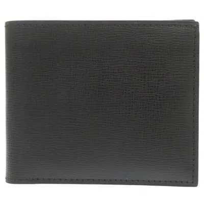 Pre-owned Valextra Leather Bill Wallet (bi-fold) ()