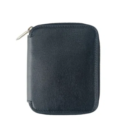 Pre-owned Valextra Leather Card Case () In Black