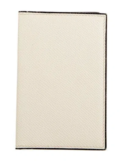 Pre-owned Valextra Leather Card Holder In Metallic