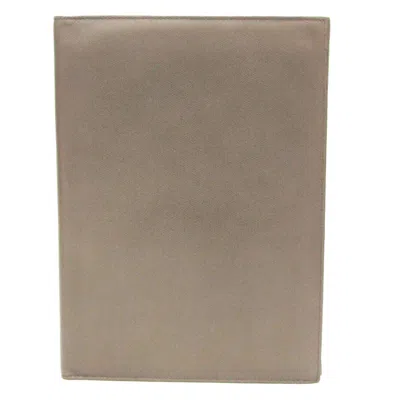 Pre-owned Valextra Leather Clutch Bag () In Beige