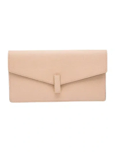 Pre-owned Valextra Leather Clutch In Neutrals