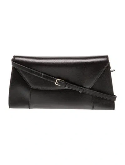 Pre-owned Valextra Leather Crossbody Bag In Black