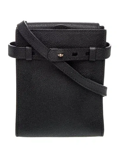 Pre-owned Valextra Leather Crossbody Bag In Black