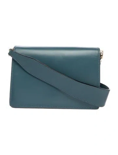 Pre-owned Valextra Leather Crossbody Bag In Blue