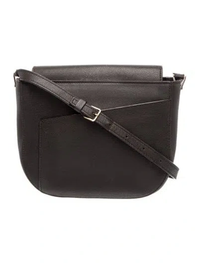 Pre-owned Valextra Leather Crossbody Bag In Gray