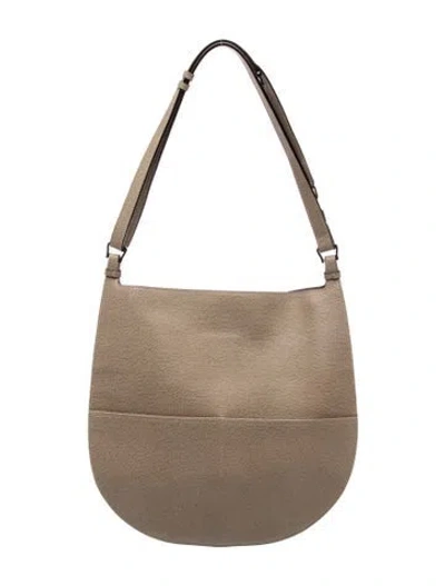 Pre-owned Valextra Leather Crossbody Bag In Neutral