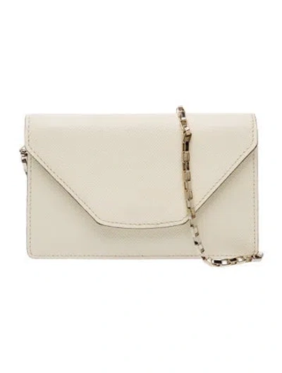 Pre-owned Valextra Leather Crossbody Bag In Neutrals