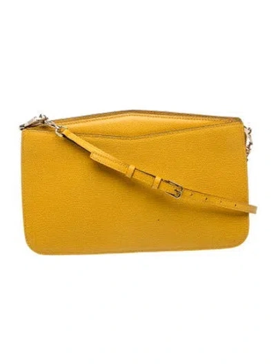 Pre-owned Valextra Leather Crossbody Bag In Yellow