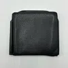 Valextra Leather Double Money Clip Wallet Black In Black