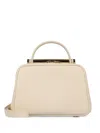 Valextra Leather Handbag In Neutrals