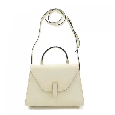 Pre-owned Valextra Leather Handbag () In Beige