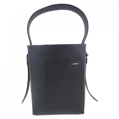 Pre-owned Valextra Leather Handbag () In Black