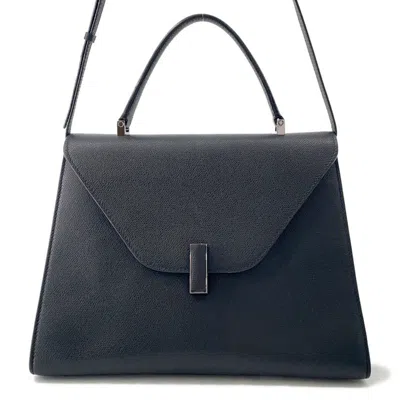 Pre-owned Valextra Leather Handbag () In Black