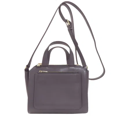 Pre-owned Valextra Leather Handbag () In Blue