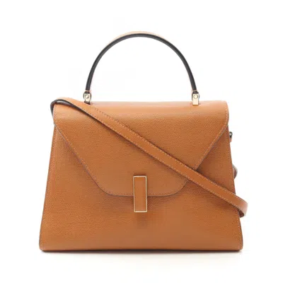 Pre-owned Valextra Leather Handbag () In Brown