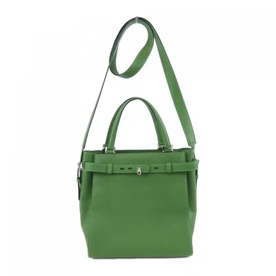 Pre-owned Valextra Leather Handbag () In Green