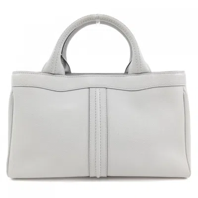 Pre-owned Valextra Leather Handbag () In Grey