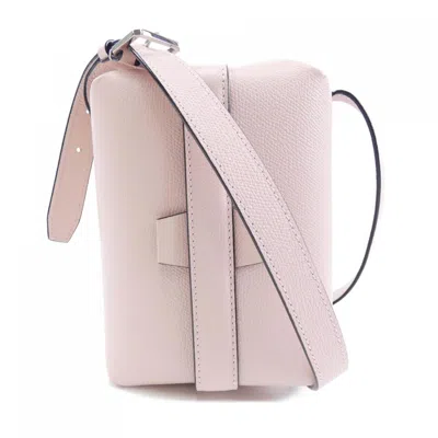 Pre-owned Valextra Leather Handbag () In Pink