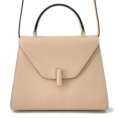 Pre-owned Valextra Leather Handbag () In Sand