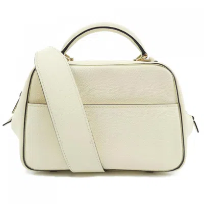 Pre-owned Valextra Leather Handbag () In White