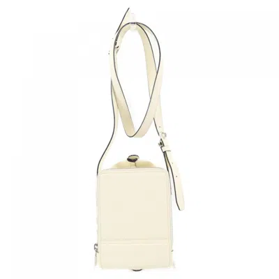 Pre-owned Valextra Leather Handbag () In White