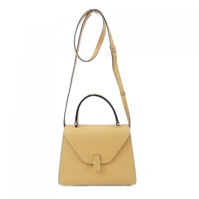 Pre-owned Valextra Leather Handbag () In Yellow