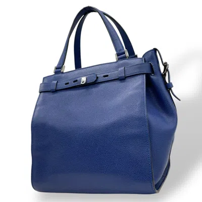 Pre-owned Valextra Leather Handbag Shoulder Bag ()