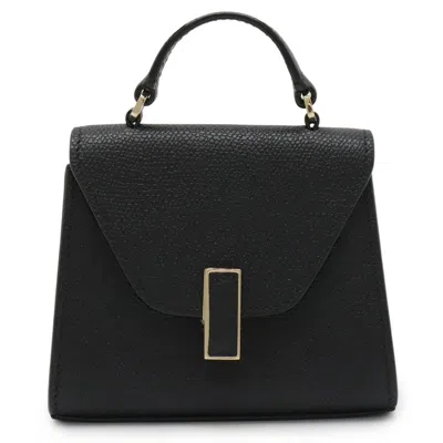 Pre-owned Valextra Leather Handbag Shoulder Bag () In Black