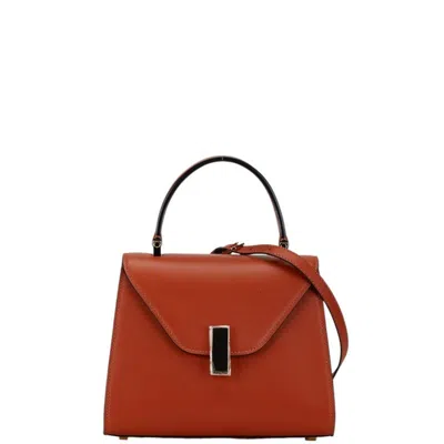 Pre-owned Valextra Leather Handbag Shoulder Bag () In Brown