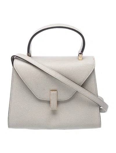 Pre-owned Valextra Leather Iside Bag. Mini In Grey