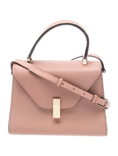 Pre-owned Valextra Leather Iside Medium In Pink