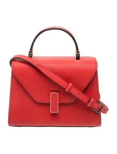 Pre-owned Valextra Leather Iside Micro In Red