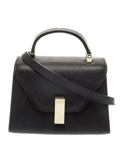 Pre-owned Valextra Leather Iside Tote Bag Mini In Gray