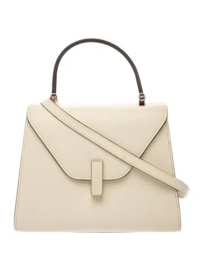 Pre-owned Valextra Leather Iside Tote Large In Neutrals