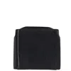 Valextra Leather Money Clip Coin Case In Black