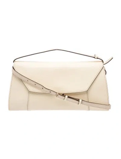Pre-owned Valextra Leather Pochette In Gold