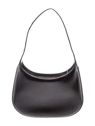 Pre-owned Valextra Leather Shoulder Bag In Black