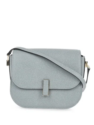 Valextra Leather Shoulder Bag In Blue