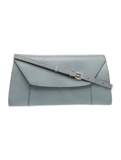 Pre-owned Valextra Leather Shoulder Bag In Blue