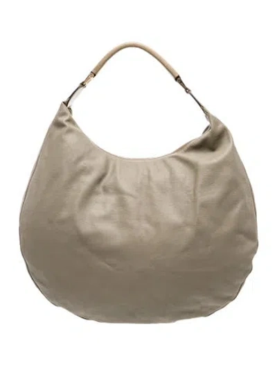 Pre-owned Valextra Leather Shoulder Bag In Gray